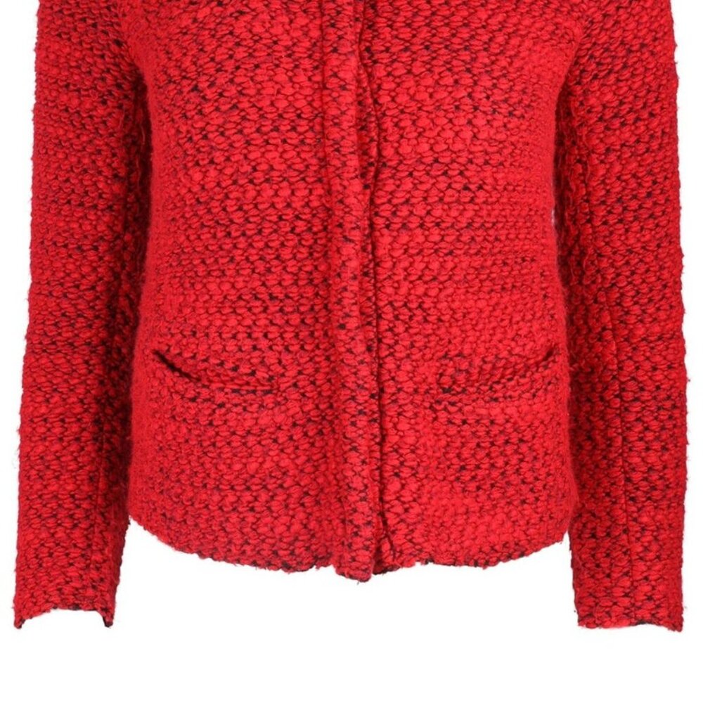 IRO Paris Red Tweed Pattern Jacket - image 2